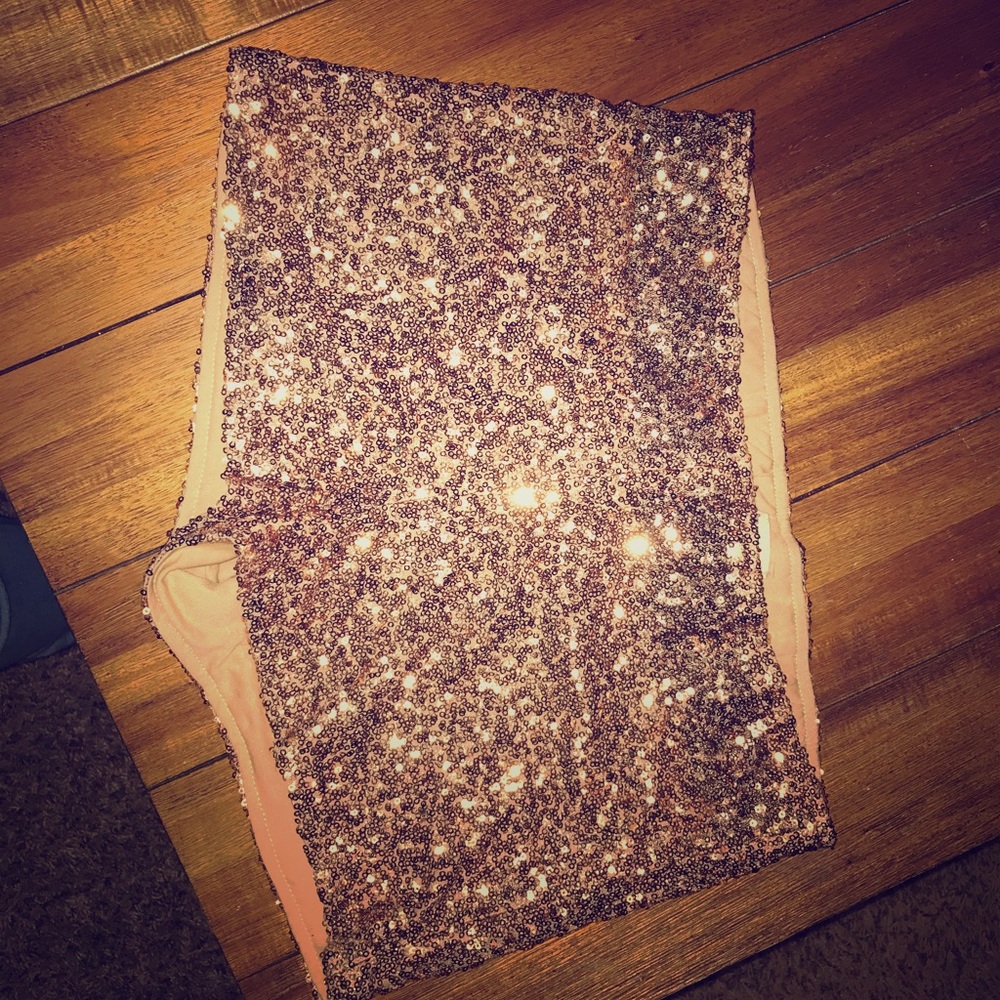 Sparkly festive shorts.